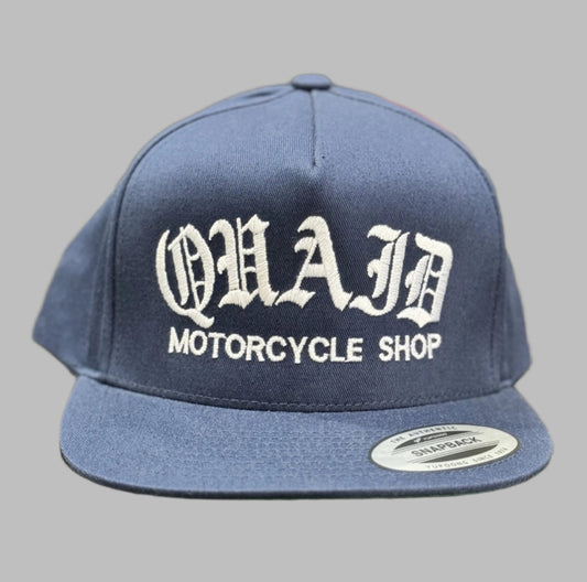 Quaid Harley-Davidson motorcycle shop classic trucker flatbill hat