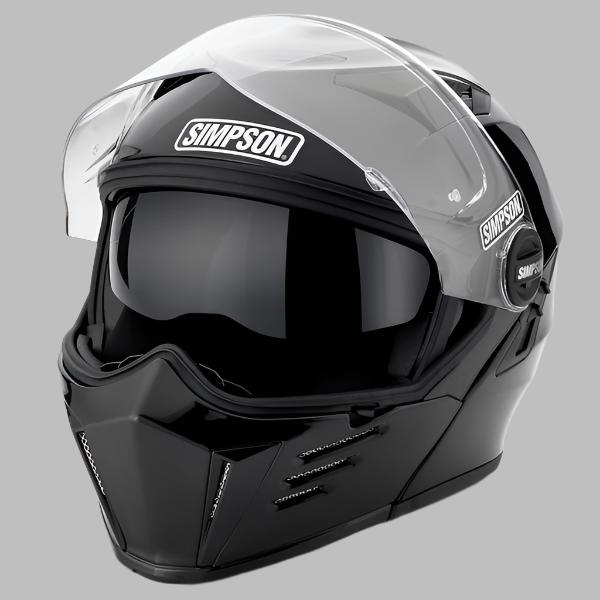 SIMPSON MODULAR BANDIT MOTORCYCLE HELMET in black for sale at Quaid Motorcycle Shop or at Quaid Harley-Davidson in Loma Linda, Ca.