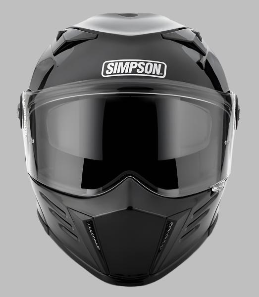 SIMPSON MODULAR BANDIT MOTORCYCLE HELMET in black for sale at Quaid Motorcycle Shop or at Quaid Harley-Davidson in Loma Linda, Ca.