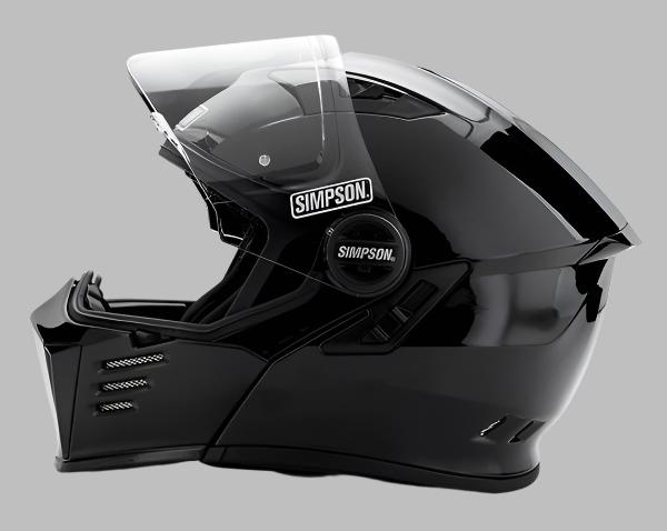 SIMPSON MODULAR BANDIT MOTORCYCLE HELMET in black for sale at Quaid Motorcycle Shop or at Quaid Harley-Davidson in Loma Linda, Ca.