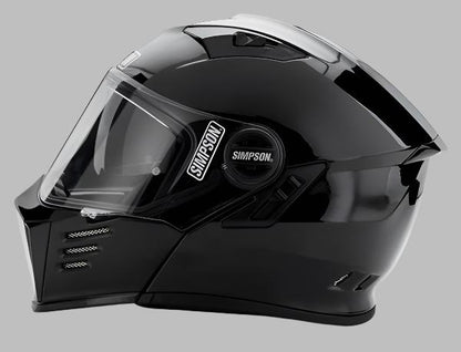SIMPSON MODULAR BANDIT MOTORCYCLE HELMET in black for sale at Quaid Motorcycle Shop or at Quaid Harley-Davidson in Loma Linda, Ca.