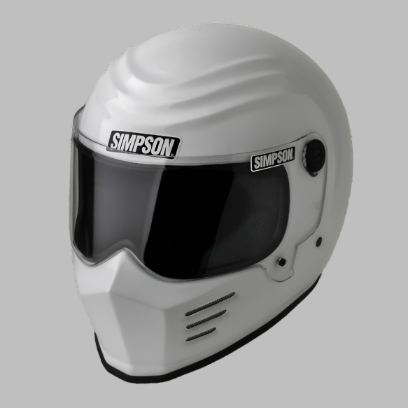 Simpson Outlaw Bandit Full-Face helmet in white available for sale at Quaid Motorcycle Shop or at Quaid Harley-Davidson in Loma Linda, Ca.